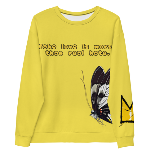 Fake Love Sweatshirt | Yellow