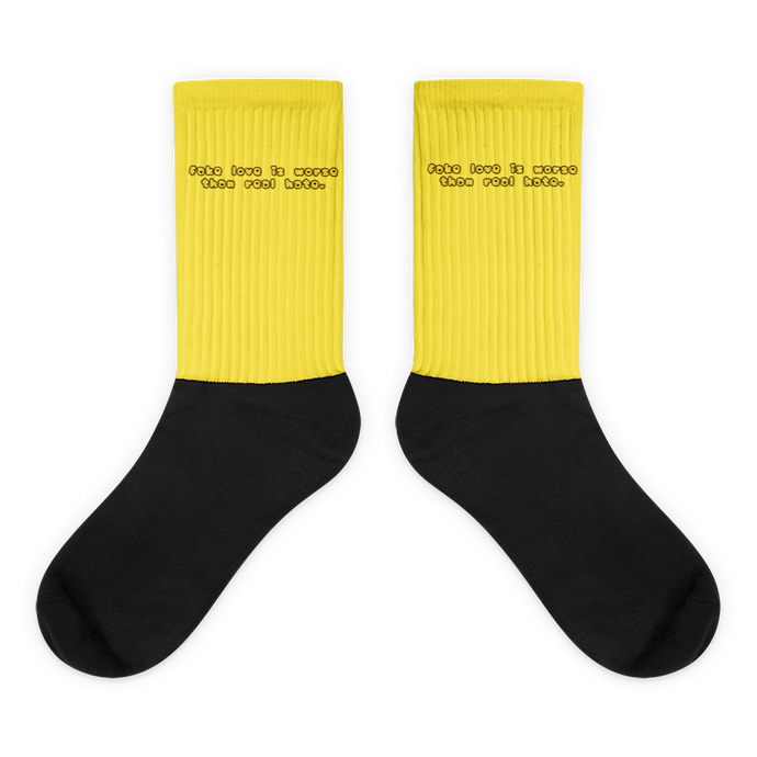 Fake Love Socks | Yellow