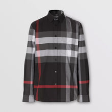 Load image into Gallery viewer, Burberry Poplin Check Stretch Shirt