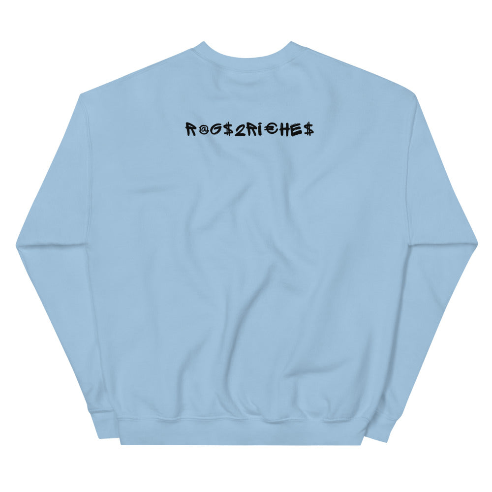 Sky Blu” Unisex Sweatshirt – Rags 2 Riches Apparel