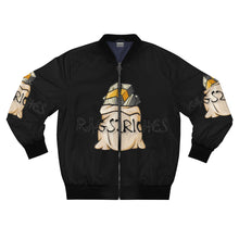 Load image into Gallery viewer, Black Rags 2 Riches Bomber Jacket