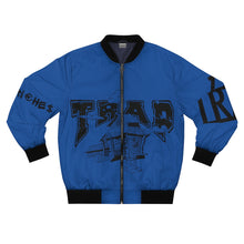Load image into Gallery viewer, Blue Magic Trap Bomber Jacket