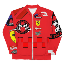 Load image into Gallery viewer, Motorsport Bomber Jacket | Cherry Red