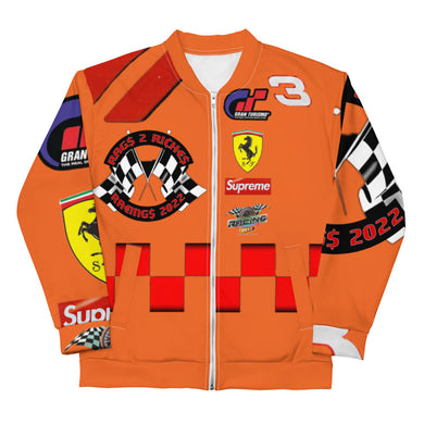 Motorsport Bomber Jacket | Tangerine