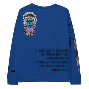 Lone Wolf (Native) | Royal Sweatshirt