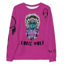 Load image into Gallery viewer, Lone Wolf (Native) | Hot Pink Sweatshirt