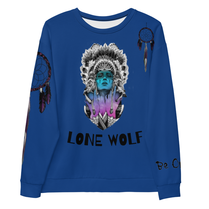 Lone Wolf (Native) | Royal Sweatshirt