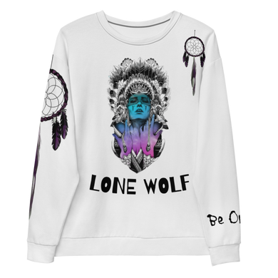 Lone Wolf (Native) | Blanco Sweatshirt
