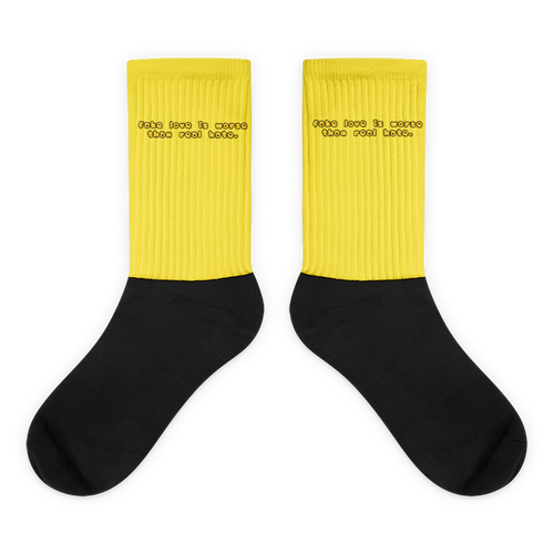 Fake Love Socks | Yellow