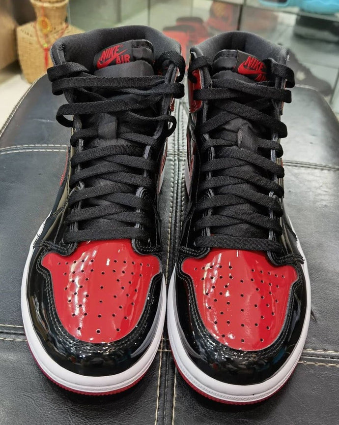 Bred” Patent Leather Jordan 1s – Rags 2 Riches Apparel