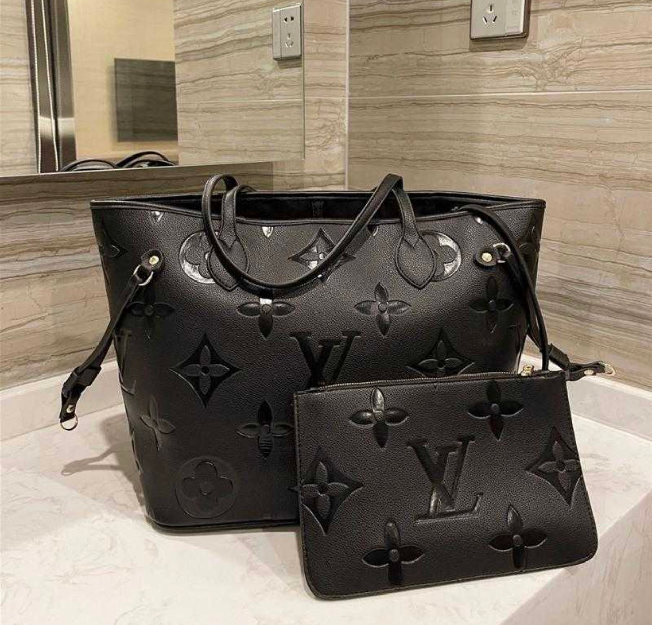 leather neverfull mm