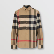Load image into Gallery viewer, Burberry Poplin Check Stretch Shirt